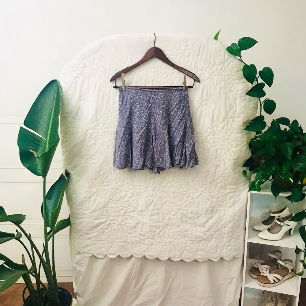 Dainty Blue Floral Cottagecore Skirt 🌷🤍
